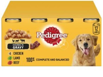 Pedigree Cans Adult in Gravy 400g 12-Pack