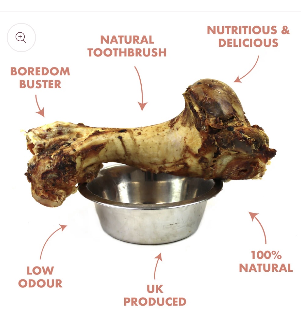 Roast whole beef bone