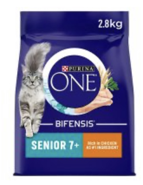Purina One Cat biscuit Senior 7+ Chicken & Wholegrain 2.8kg