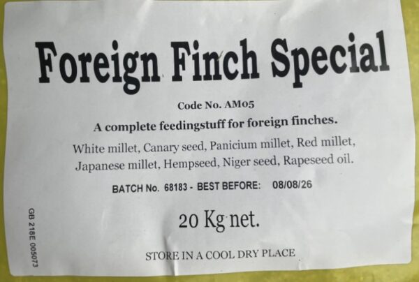 Foreign Finch Special