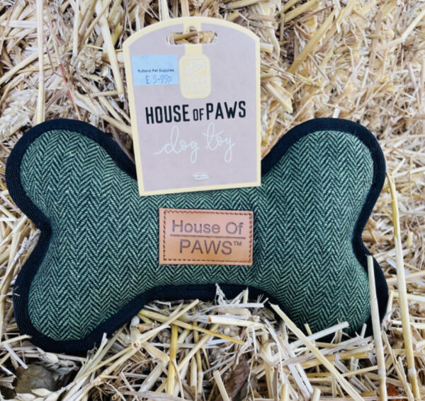 House of Paws Tweed Squeaky Bone