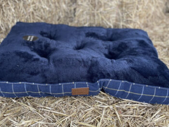 House of Paws Navy Tweed Dog Bed
