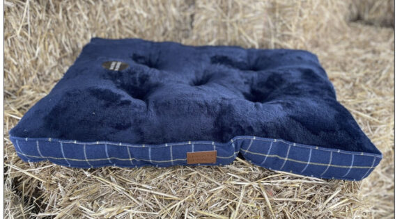 House of Paws Navy Tweed Dog Bed