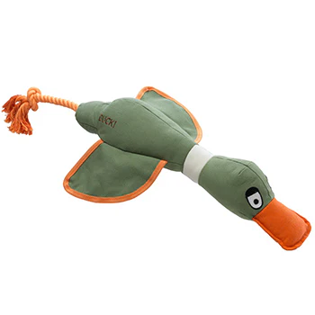House of Paws Duck Canvas Thrower Dog Toy Navy - Large 52cm - Image 2