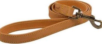 Ancol Timberwolf Leather Lead Mustard 50kg 19mm x 40"/100cm