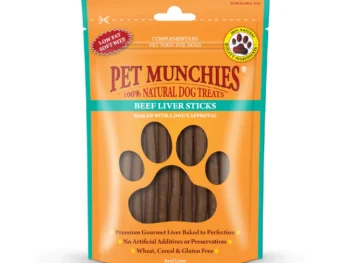 Pet Munchies Beef Liver Sticks Dog Treats 90g