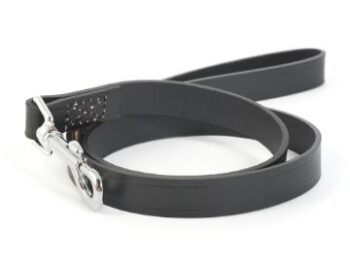Ancol Heritage Leather Lead Black ¾" x 40"