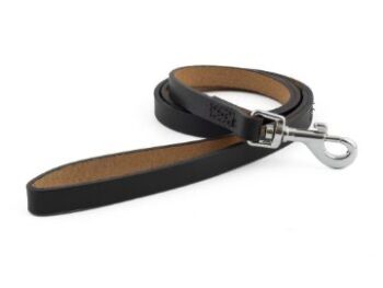 Ancol Heritage Leather Lead Black ½" x 40"