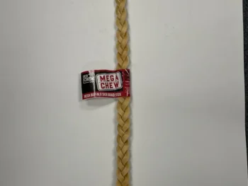K9 Chew Co. Mega Buffalo Skin Braided Stick for dogs