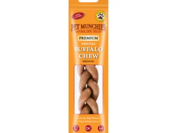 Pet Munchies Medium Dental Buffalo Dog Chews