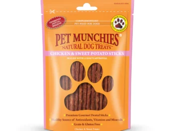 Pet Munchies Chicken and Sweet Potato Sticks Dog Treats 90g