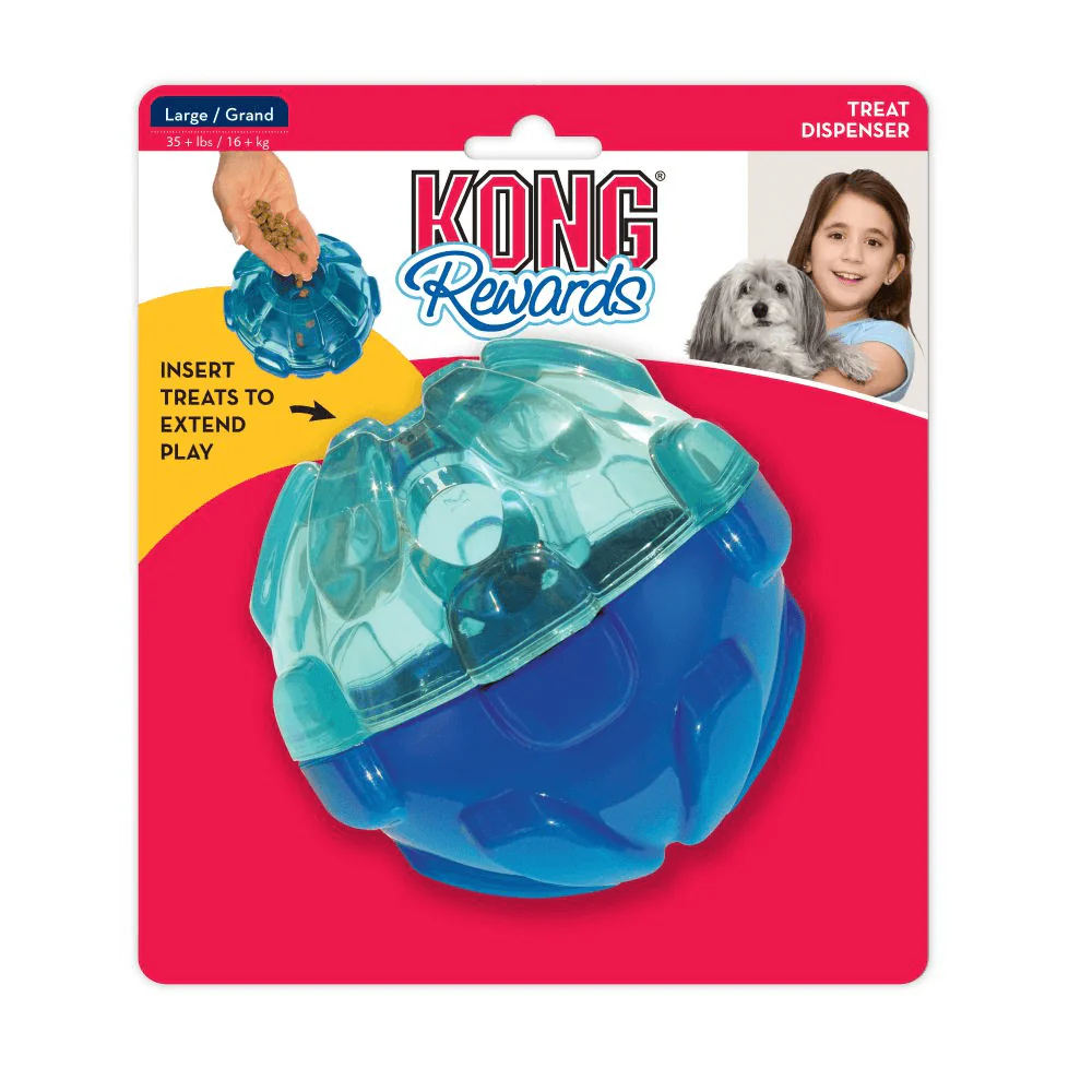 KONG Rewards Ball Treat Dispenser Dog Toy Large