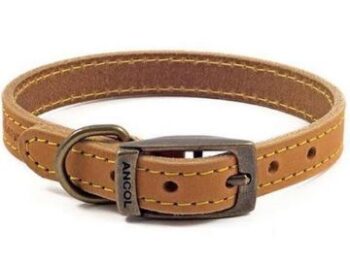 Ancol Timberwolf Leather Collar Mustard