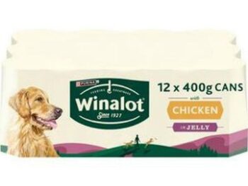 Winalot Classics Adult Dog Cans Chicken in Jelly 400g x 12